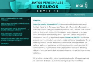 Difunde INAI lineamientos para el adecuado manejo de datos personales